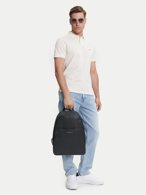 Tommy Hilfiger Tommy Hilfiger Ruksak Th Business Leather Backpack AM0AM13213 Crna
