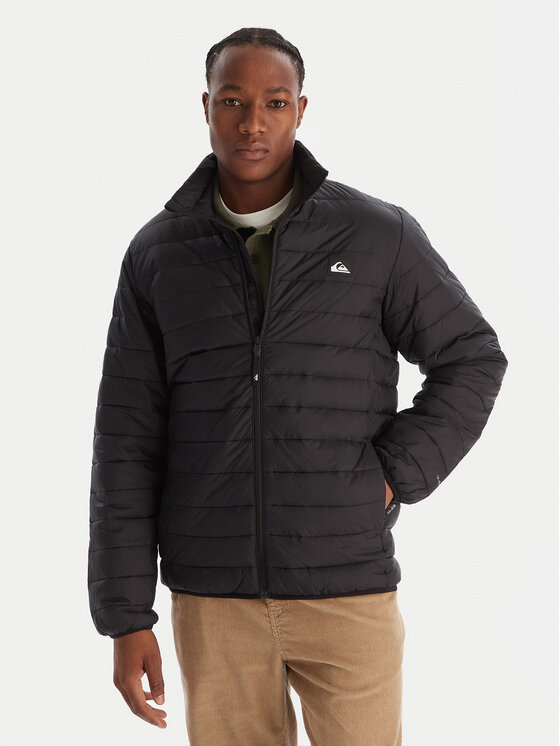 Quiksilver Quiksilver Demisezoninė striukė Scaly Fz EQYJK04190 Juoda Regular Fit