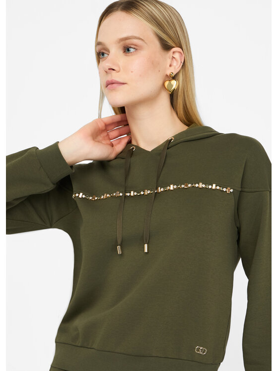 Liu Jo Liu Jo Felpa TF5113FS32190515 Verde Regular Fit