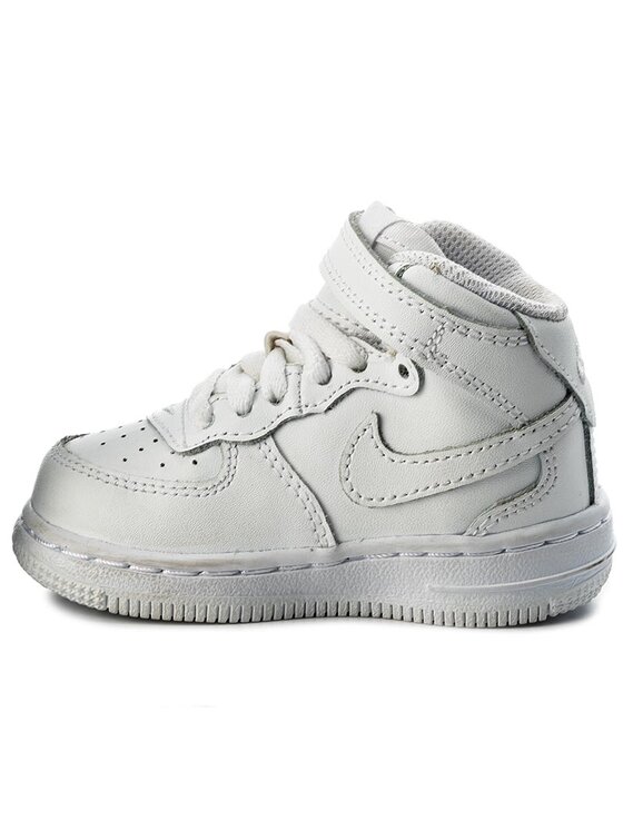 Nike Nike Sneakersy Force 1 Mid (Td) 314197 113 Biały