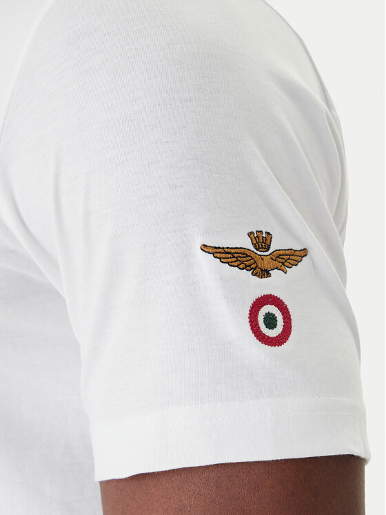 Aeronautica Militare Aeronautica Militare Tricou 261TS2536UJ00641 Alb Regular Fit