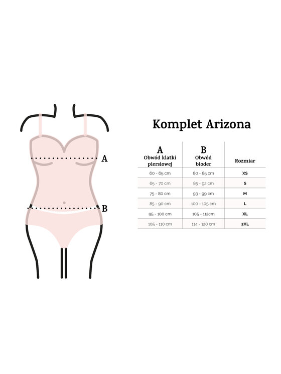 DKaren Lingerie DKaren Lingerie Komplet bielizny Arizona Czerwony Classic Fit