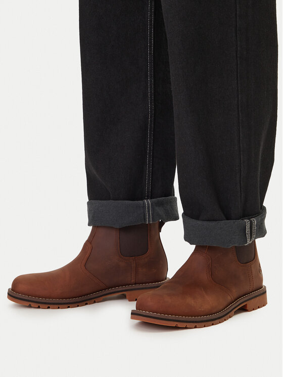 Timberland Timberland Členková obuv s elastickým prvkom TB1A2NGYF131 Hnedá