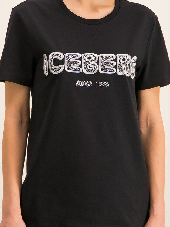 Iceberg Iceberg T-Shirt 20EI2P0F0926309 Μαύρο Regular Fit