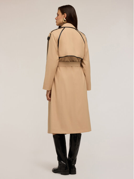 Motivi Motivi Cappotto 0075W000109N002 Écru Regular Fit