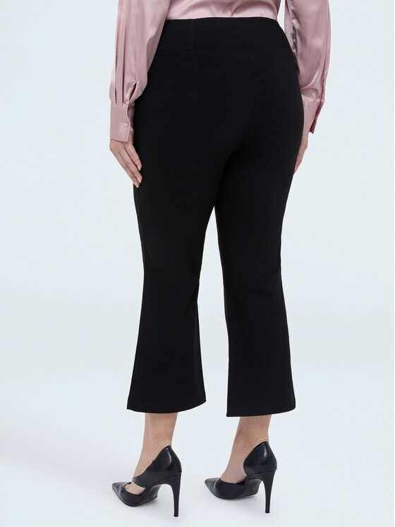Fiorella Rubino Fiorella Rubino Spodnie materiałowe P701L002310N033 Czarny Flare Fit