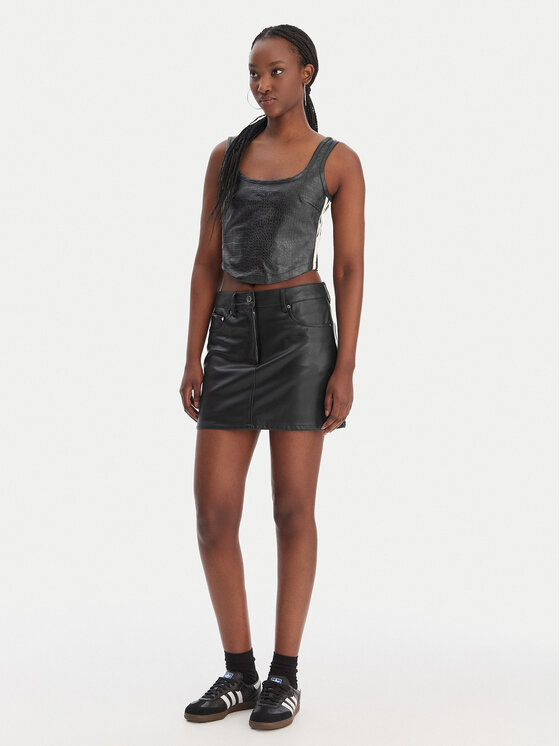 adidas adidas топ Pleather KE5041 Черен Slim Fit