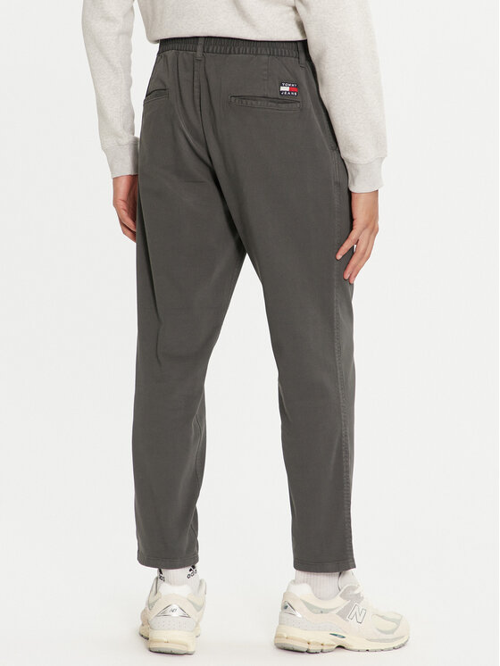 Tommy Jeans Tommy Jeans Chinos kelnes Isaac DM0DM20693 Pilka Slim Fit