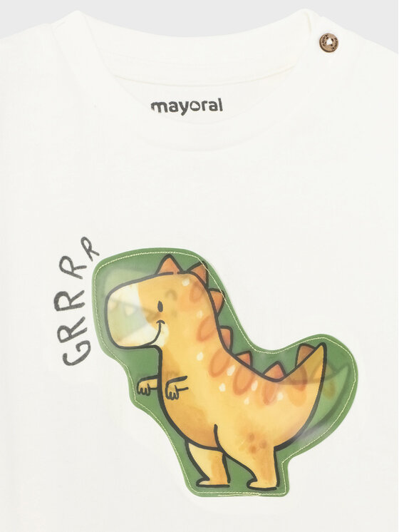 Mayoral Mayoral T-krekls 1028 Balts Regular Fit