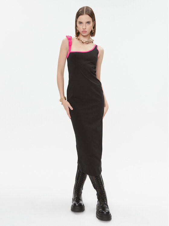 Versace Jeans Couture Versace Jeans Couture Ежедневна рокля 75HAO976 Черен Slim Fit