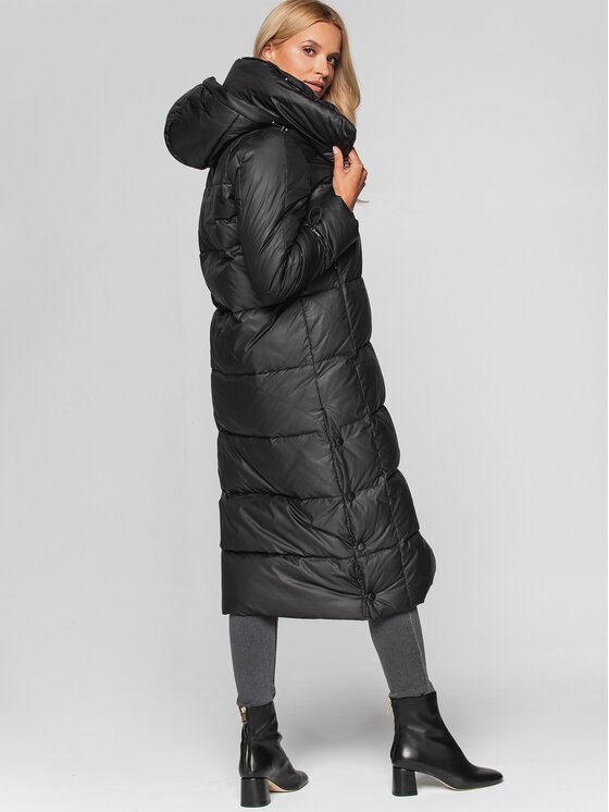 Perso Perso Kurtka damska BLH211001FX Czarny Regular Fit