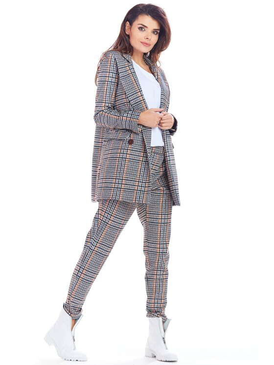 Awama Awama Giacca da abito A364 Blu scuro Basic Fit