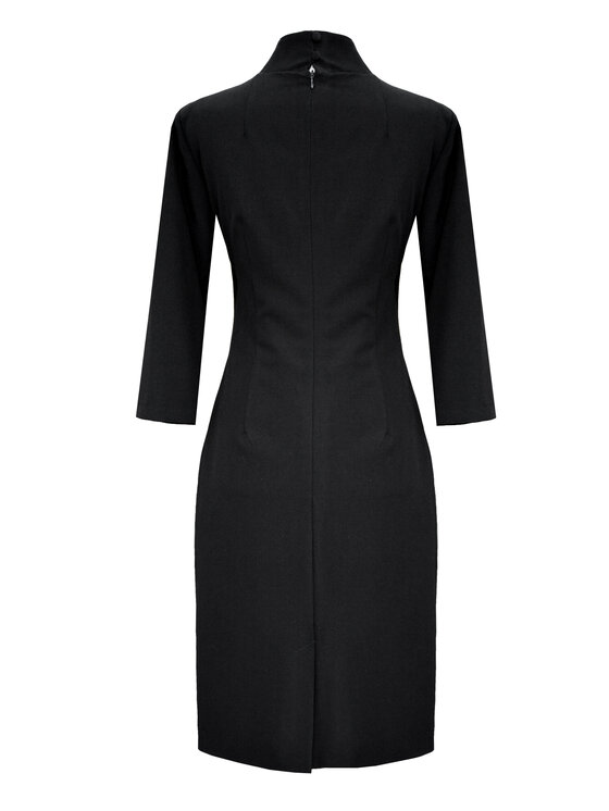 Kasia Zapała Kasia Zapała Sukienka koktajlowa Elisabeth Czarny Slim Fit