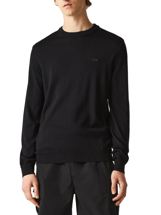 Lacoste Lacoste Πουλόβερ AH1969 Μαύρο Regular Fit