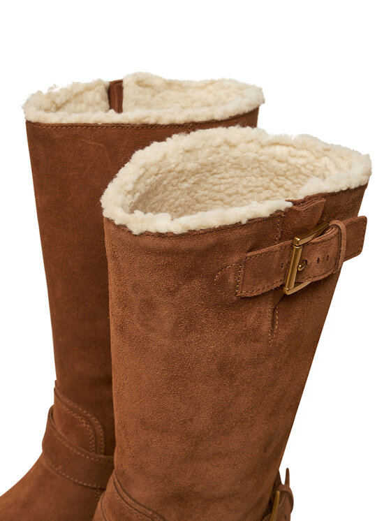 MICHAEL Michael Kors MICHAEL Michael Kors Čizme ispod koljena Crosby 40F4CBFB6S Smeđa