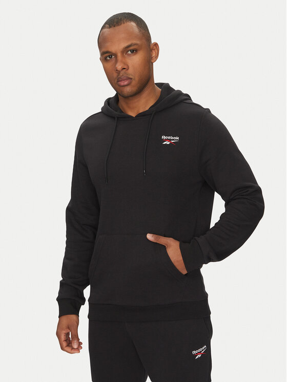 Reebok Reebok Mikina Identhlty Small Logo 100221784 Černá Regular Fit