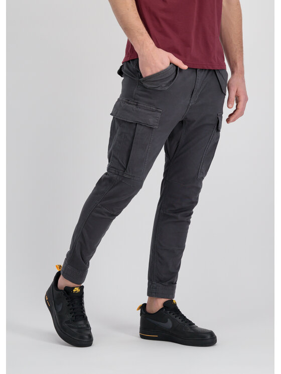Alpha Industries Alpha Industries Kalhoty z materiálu AI.188201-684 Šedá Slim Fit
