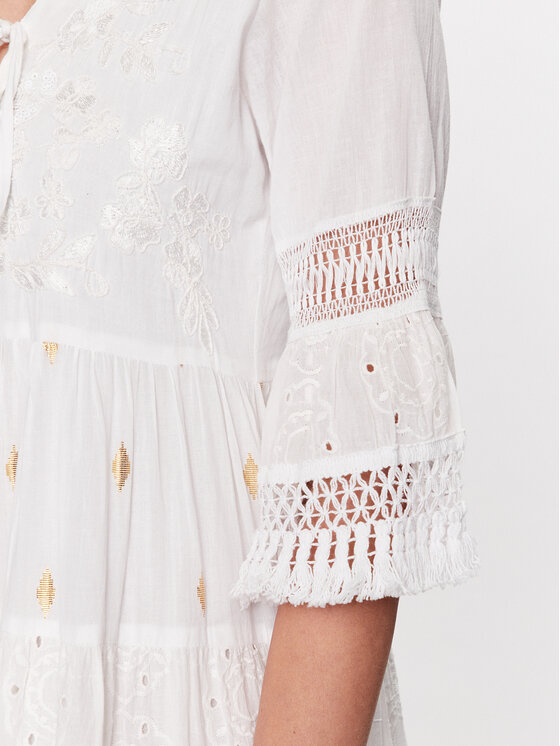 Iconique Iconique Paplūdimio suknelė IC23 026 Balta Regular Fit