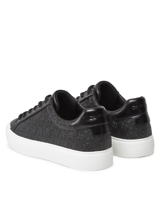 Calvin Klein Calvin Klein Sneakersy Vulc Lace Up Mono Pu HW0HW02573 Čierna