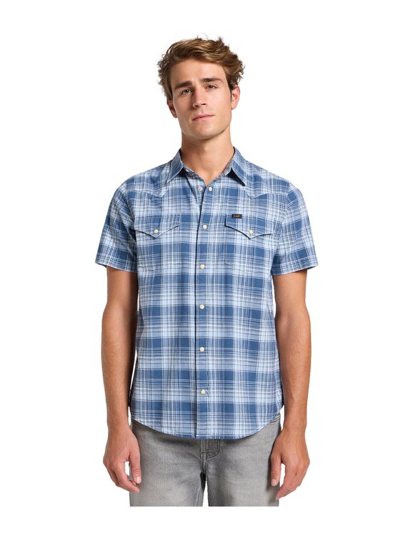Lee Lee Koszula 112364225 Niebieski Regular Fit