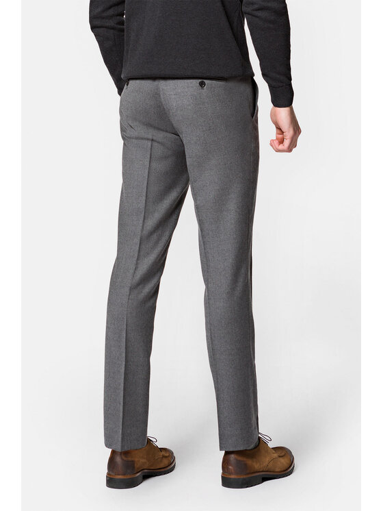Lancerto Lancerto Spodnie materiałowe Ricardo SP099222000001 Szary Slim Fit