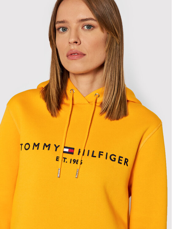 Felpa giallo fluo hot sale tommy hilfiger