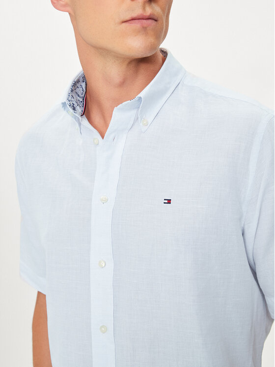 Tommy Hilfiger Tommy Hilfiger Πουκάμισο MW0MW35323 Γαλάζιο Regular Fit