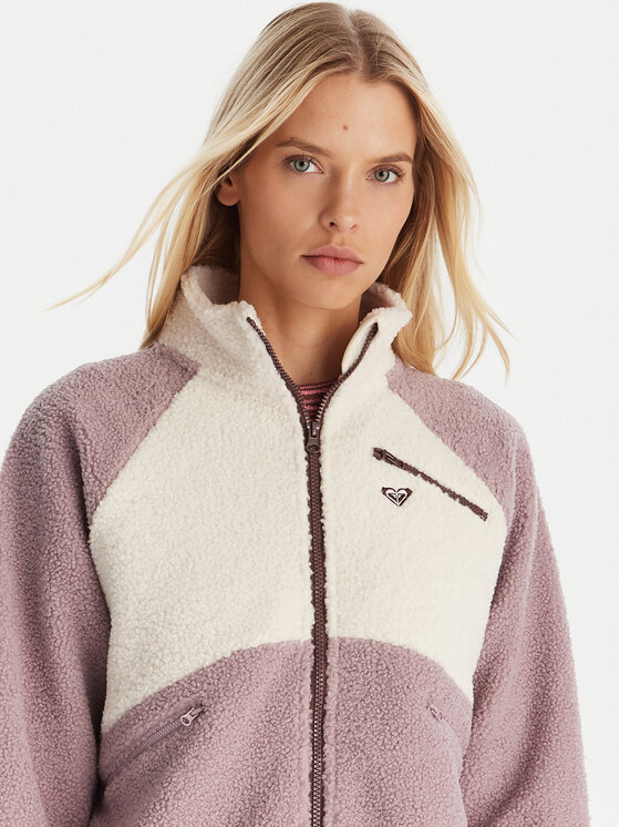 Roxy Roxy Fleecejacke Waves Of Warmth ERJPF03242 Violett Regular Fit