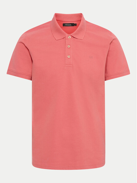 Matinique Matinique Тениска с яка и копчета 30206461 Коралов Regular Fit