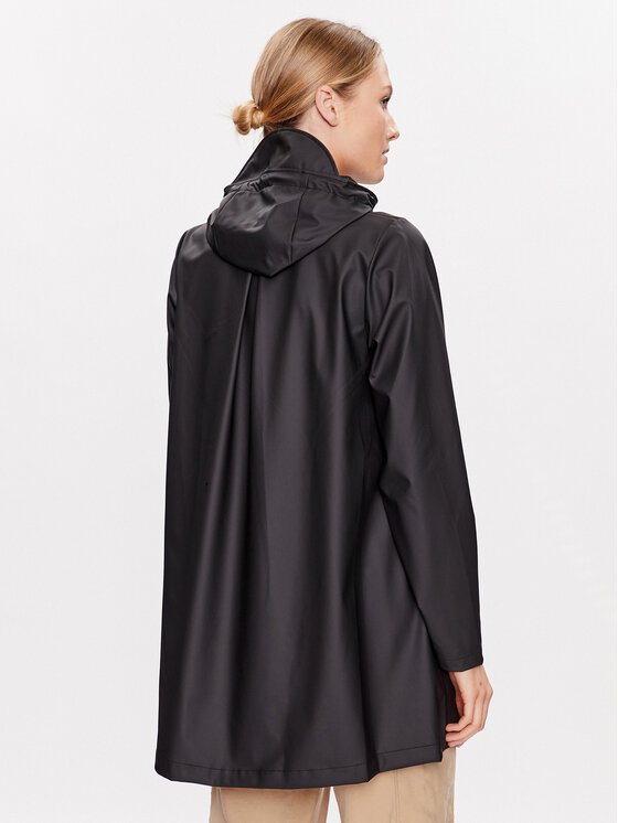 Rains Rains Nepremokavá bunda 18050 Čierna Regular Fit