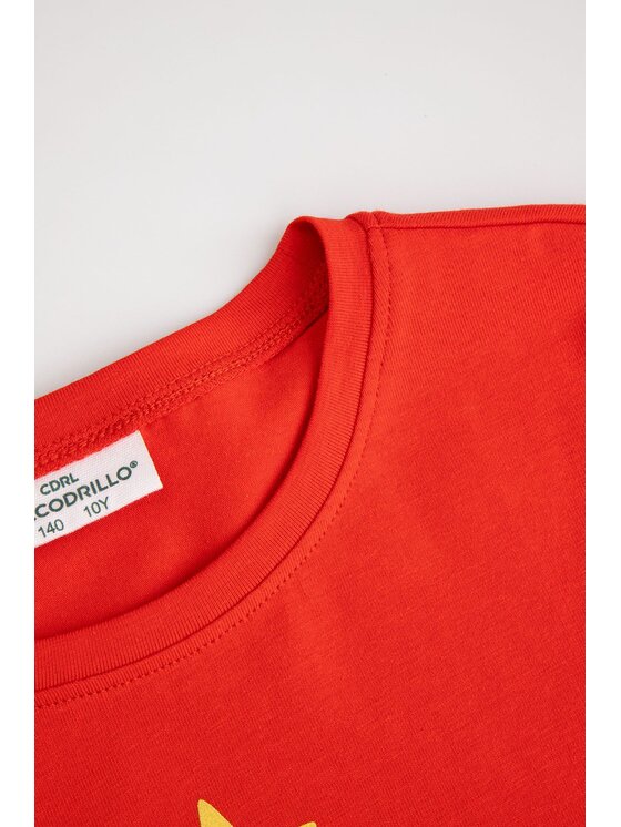 Coccodrillo Coccodrillo T-Shirt ZC6143201MER-009 Czerwony Regular Fit