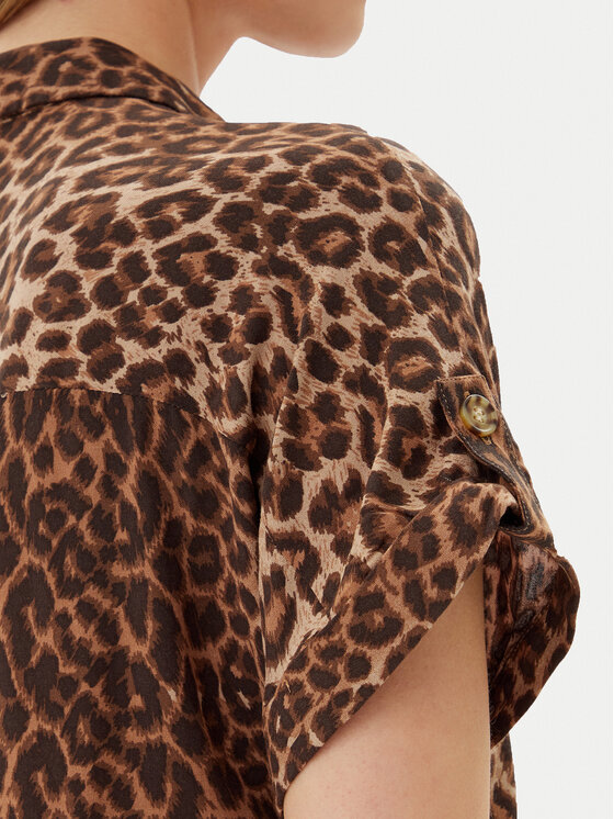 Vero Moda Vero Moda Koszula Bumpy 10331923 Brązowy Regular Fit