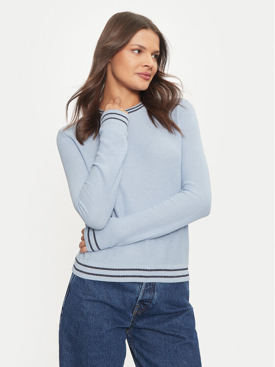 United Colors Of Benetton United Colors Of Benetton Megztinis 1SMYE10B8 Mėlyna Regular Fit