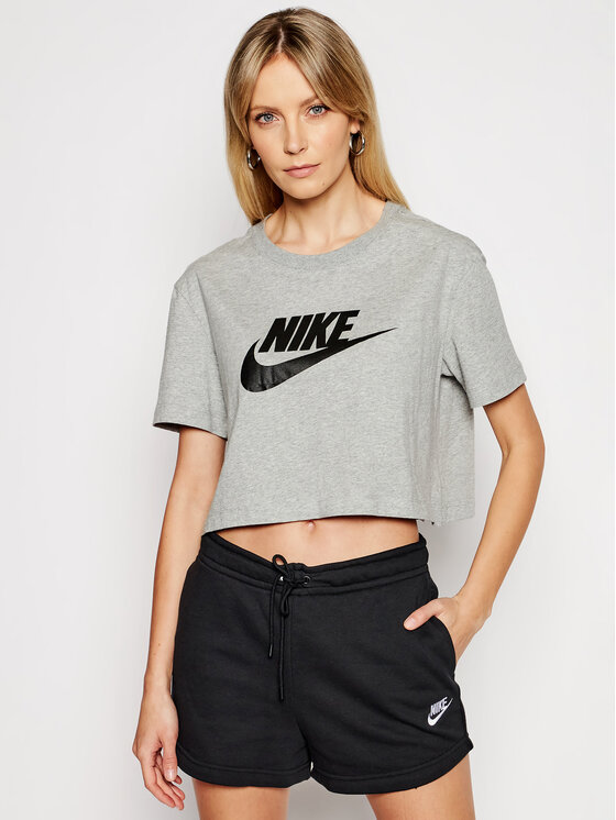 Nike Majica Sportswear Essential BV6175 Siva Loose Fit