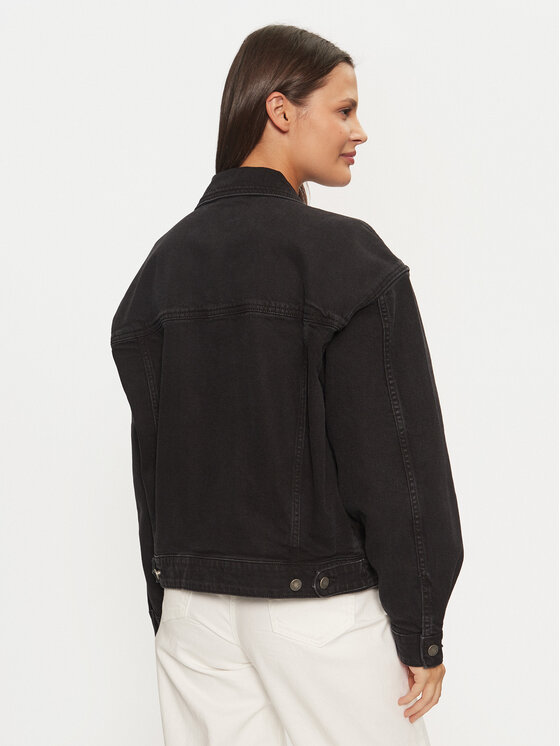 Guess Jeans Guess Jeans Jeansjacke W4BN56 D5E83 Schwarz Relaxed Fit