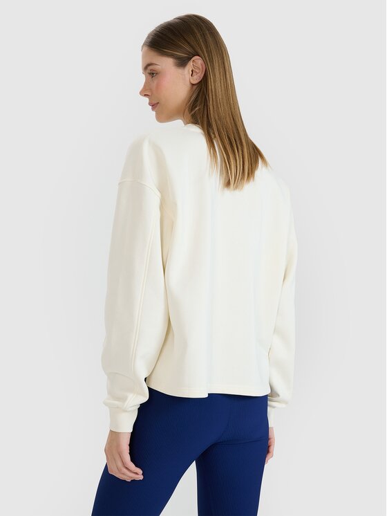 4F 4F Bluza 4FWSS25TSWSF1543-11S Biały Oversize