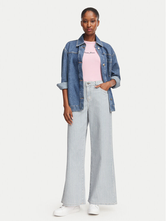 Guess Jeans Guess Jeans Τζιν W6YA0O D1182 Μπλε Wide Leg