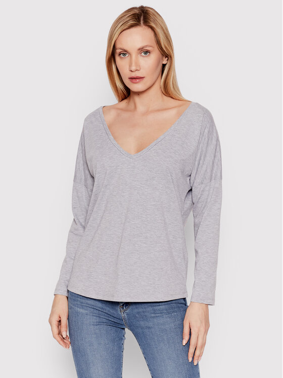 Blusa Simple Way DK-004 Grigio Relaxed Fit