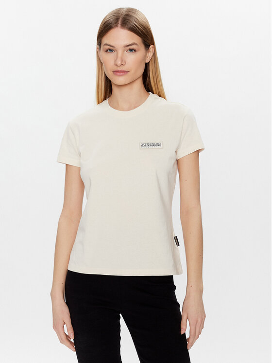 Napapijri Tricou S-Morgex NP0A4GYX Bej Regular Fit