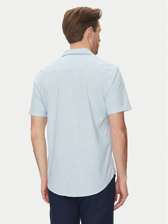 Blend Blend Camicia 20717676 Celeste Regular Fit