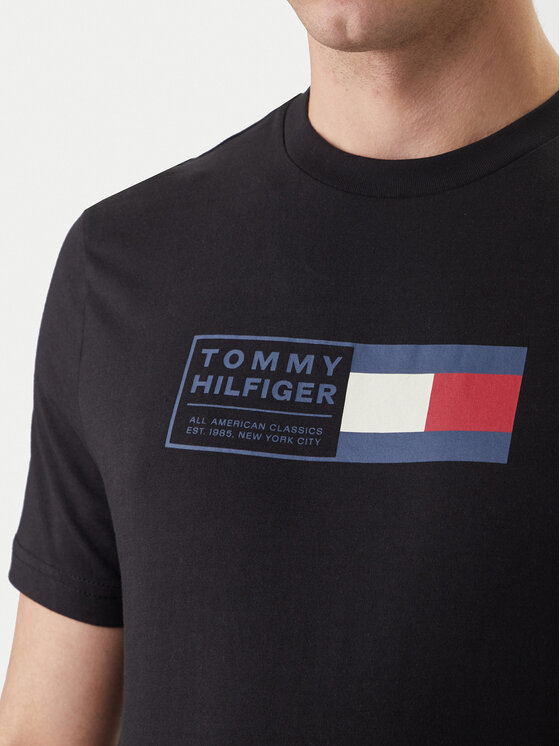 Tommy Hilfiger Tommy Hilfiger Marškinėliai Brand Love Box MW0MW42366 Juoda Regular Fit