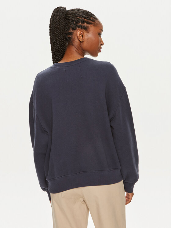 Gant Gant Bluza Logo 4200840 Granatowy Relaxed Fit