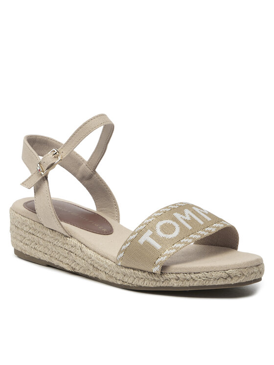 Tommy Hilfiger Tommy Hilfiger Espadrillid Rope Wedge Sandal T3A7-33287-0890 S Beež