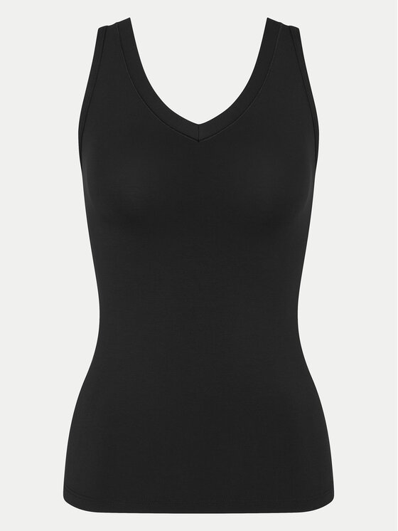 Triumph Triumph Top Sense Of Modal 10224796 Czarny Slim Fit