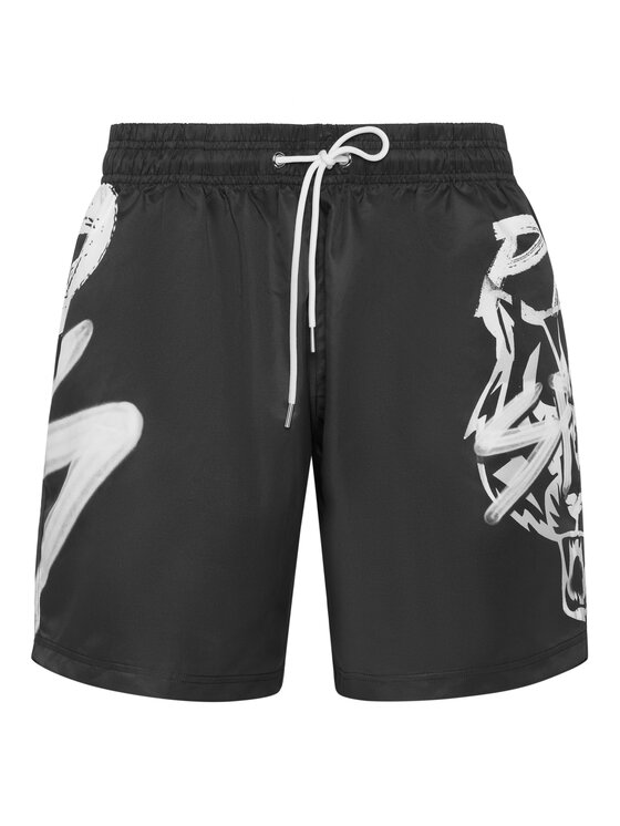Plein Sport Plein Sport Szorty sportowe 28365 Czarny Jogger Fit