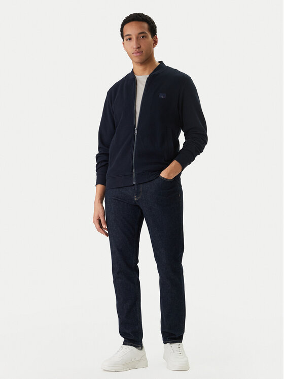 Jack & Jones Jack & Jones Majica dugih rukava Roy Bomber 12293215 Tamnoplava Regular Fit