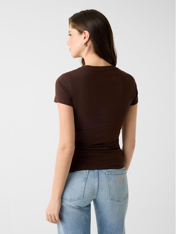 Guess Guess Футболка W6GI19 K3042 Коричневий Regular Fit