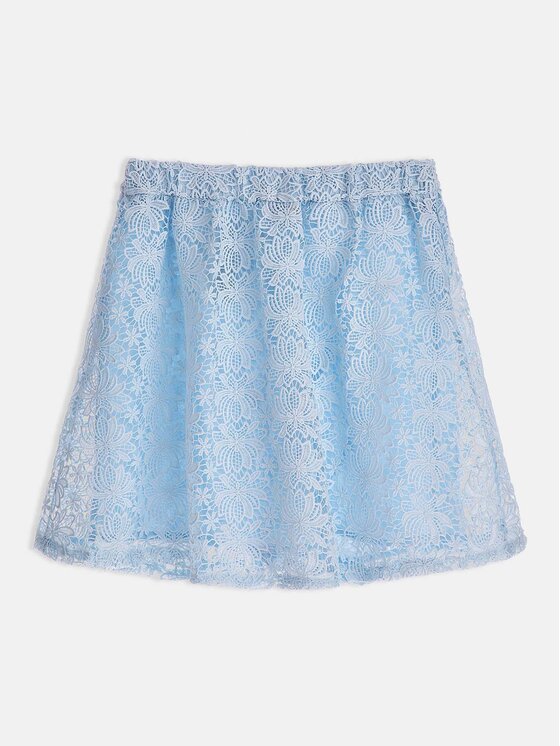 Guess Guess Suknja J3GD10 WFBD0 Svijetloplava Regular Fit