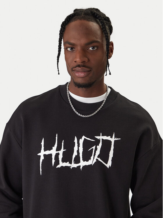 HUGO HUGO Mikina Namenex 50554392 Čierna Regular Fit