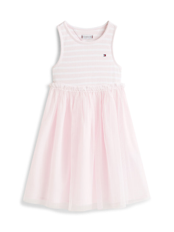 Tommy Hilfiger Tommy Hilfiger Poletna obleka KG0KG09156 Svetlo rožnata Regular Fit